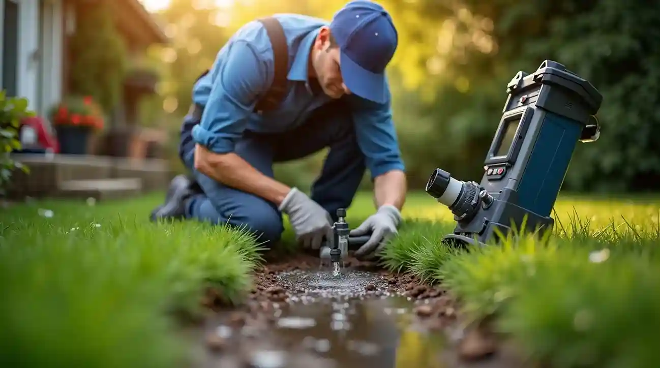 how to find a water leak in your yard